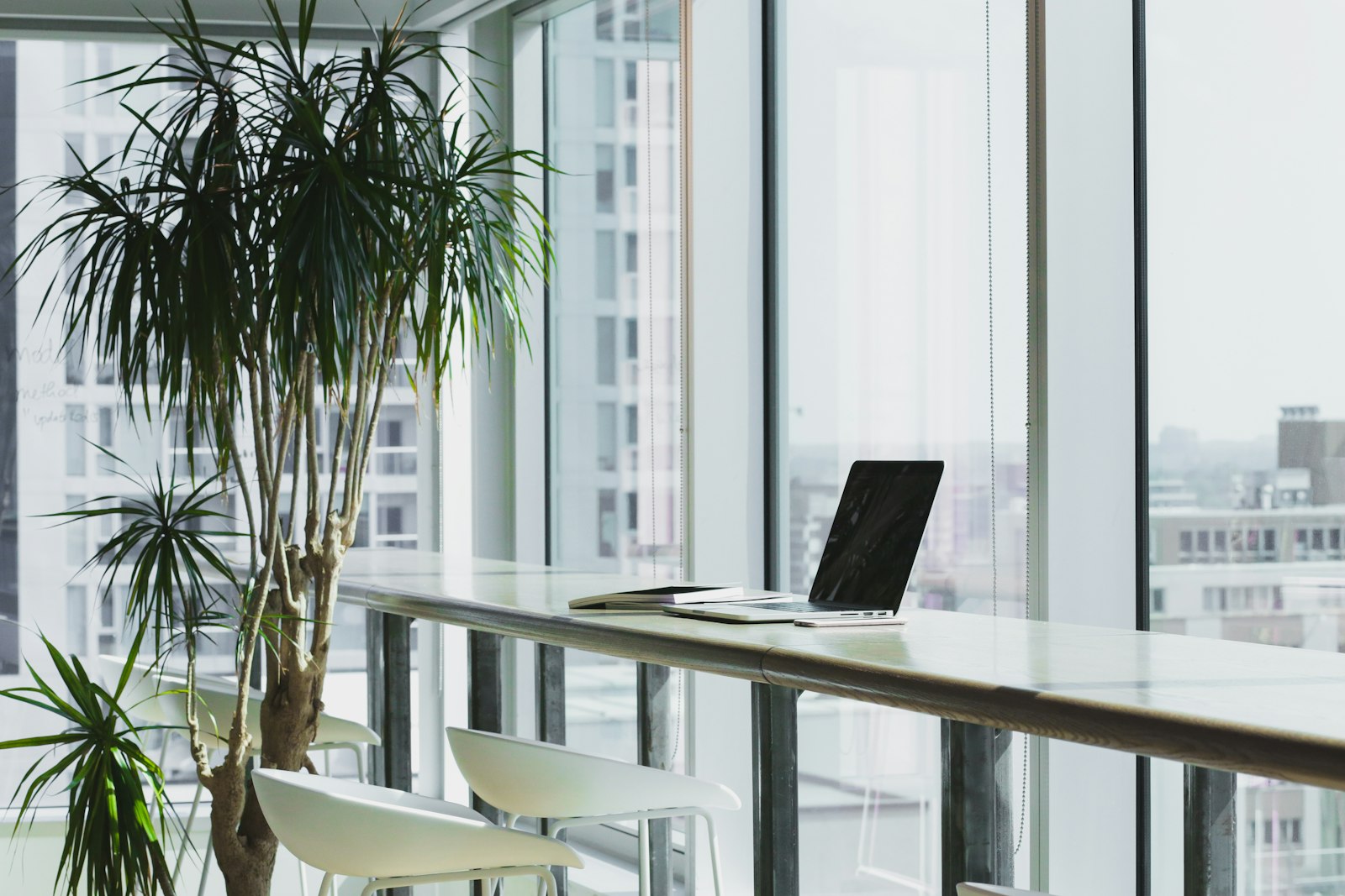 Executive workspace overlooking the city